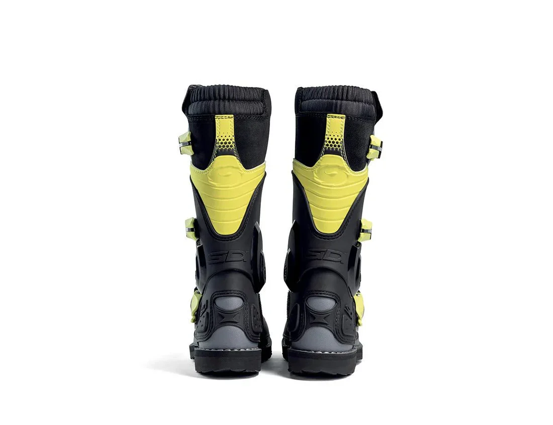 Bota de Moto Sidi Flame Black Lime Gray - Image 3