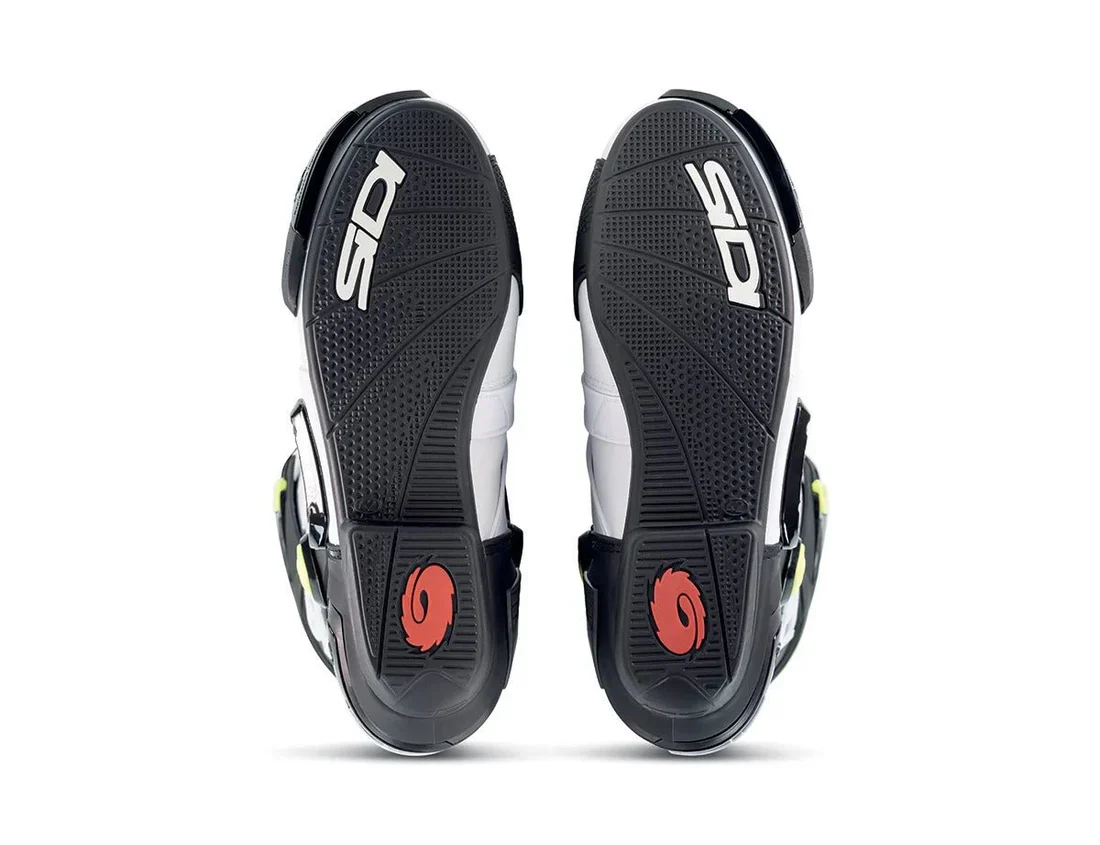 Bota de Moto Sidi Rex White Black Yellow - Image 5