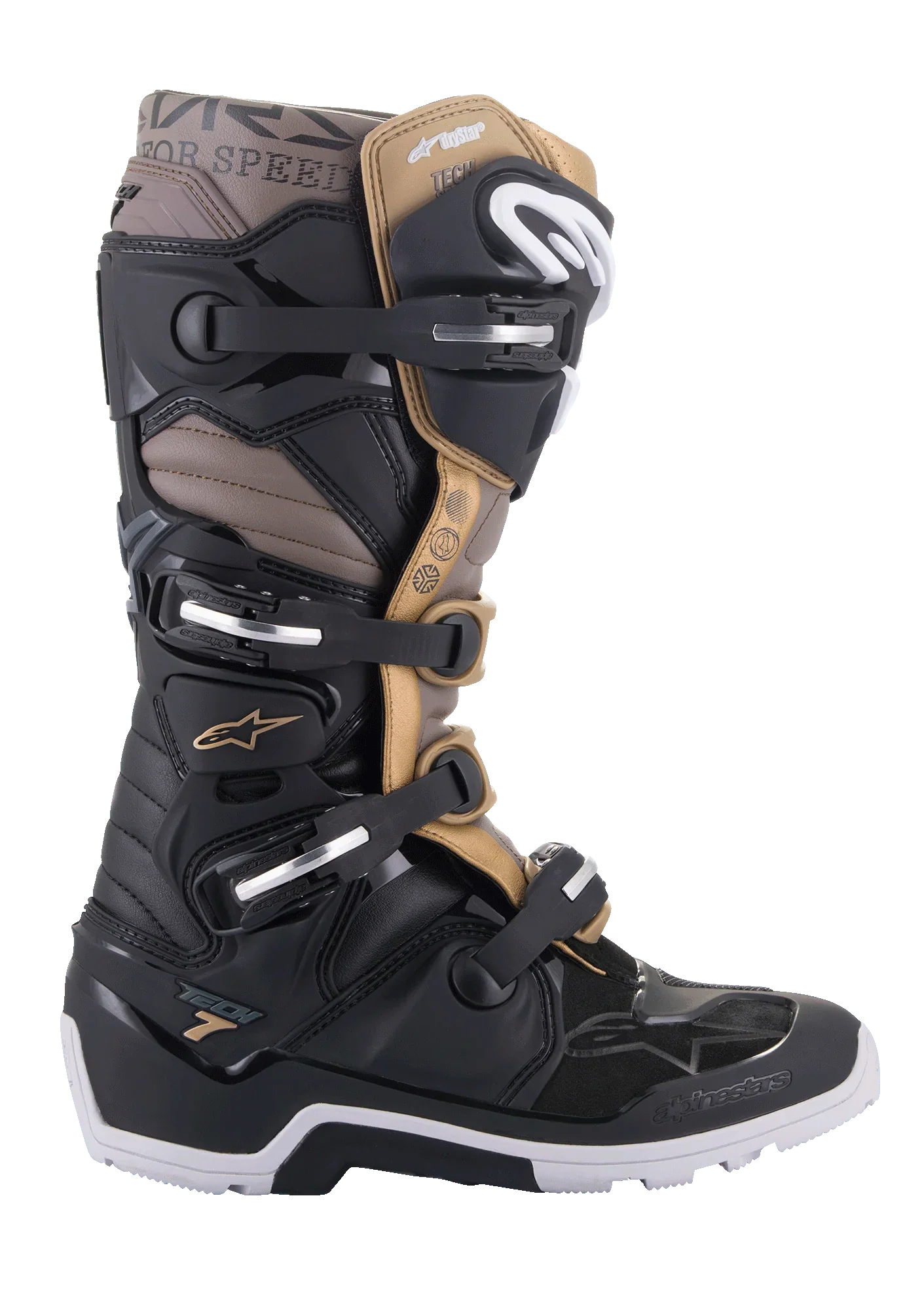 Botas de Moto Alpinestars Tech 7 Drystar Negro/Cafe - Image 2
