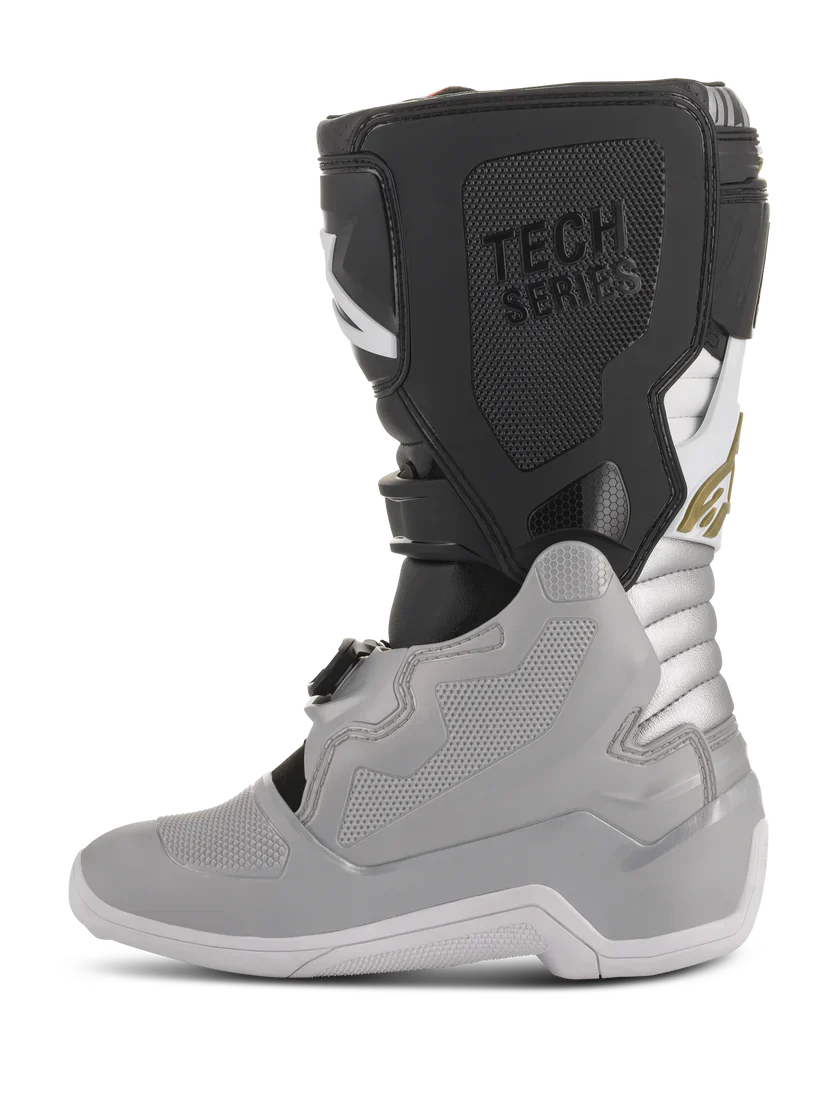 Botas de Moto Alpinestars  Tech 7 Juveniles Negro Plata - Image 3