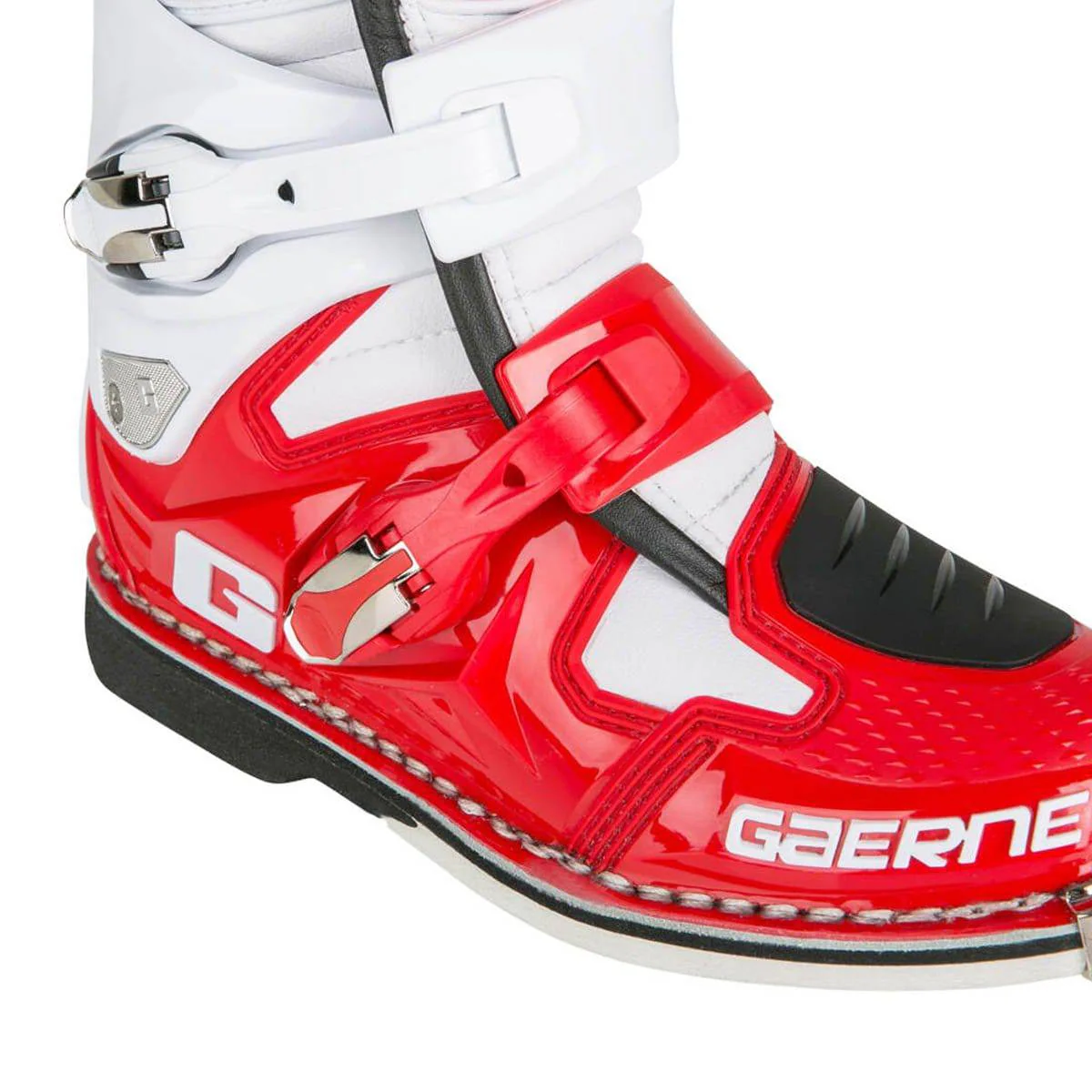 Botas de Moto Sg-12 Blanco Negro Rojo Gaerne - Image 6