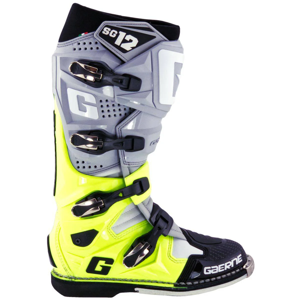 Botas de Moto Sg-12 Gris Amarillo Negro Gaerne - Image 2