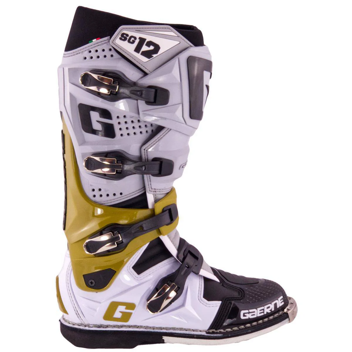 Botas de Moto Sg-12 Gris Magnesio Blanco Gaerne - Image 3