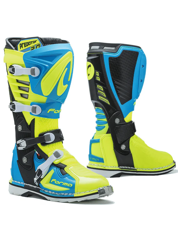 Forma Botas Predator 2.0 Light Blue Yellow Fluor