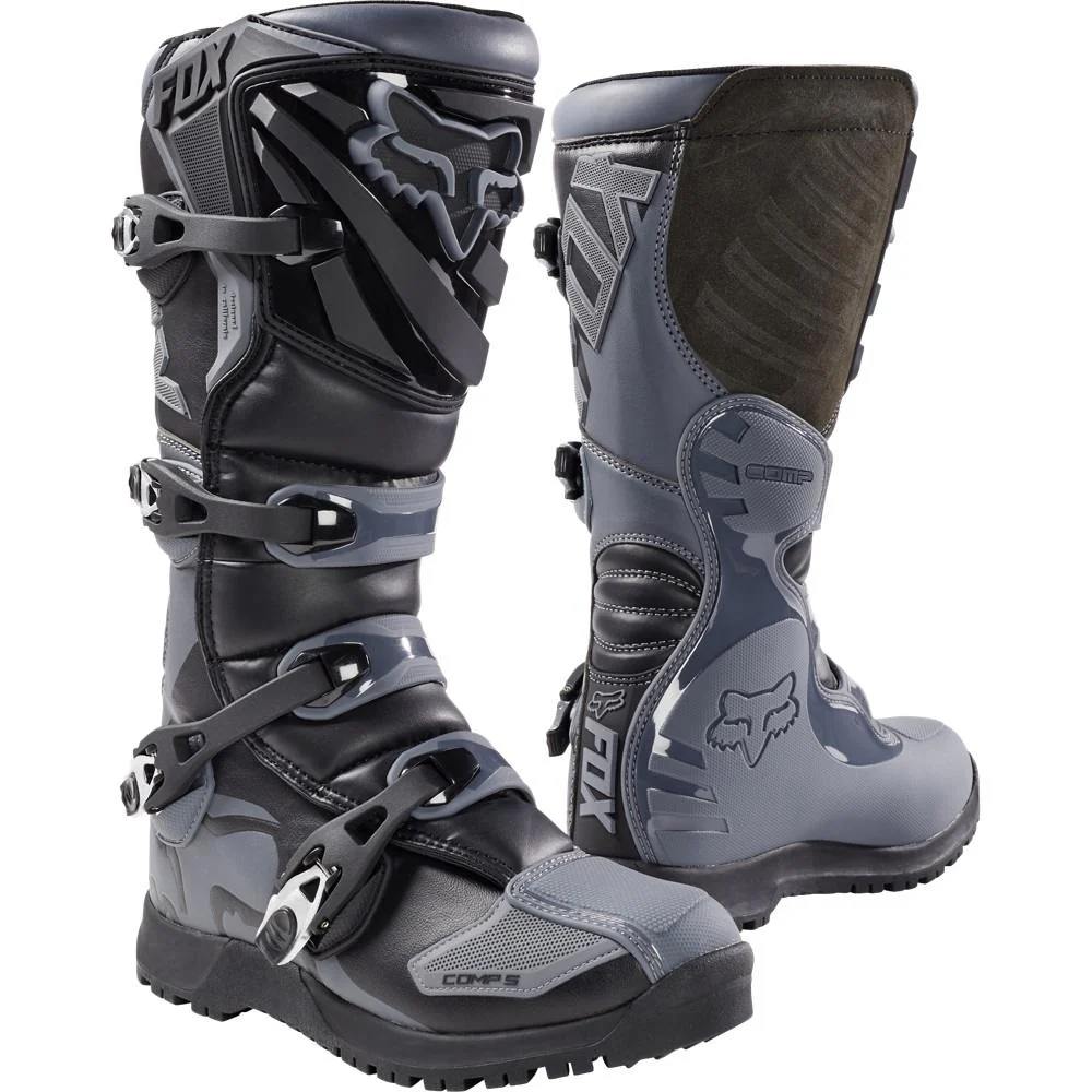 Botas Moto Comp 5 Offroad Negro Gris Fox Racing