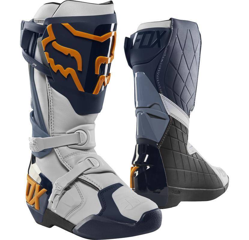 Botas Moto Comp R Azul Marino/Naranjo Fox Racing