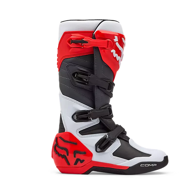 Botas Moto Comp Rojo/Blanco Fox - Image 2
