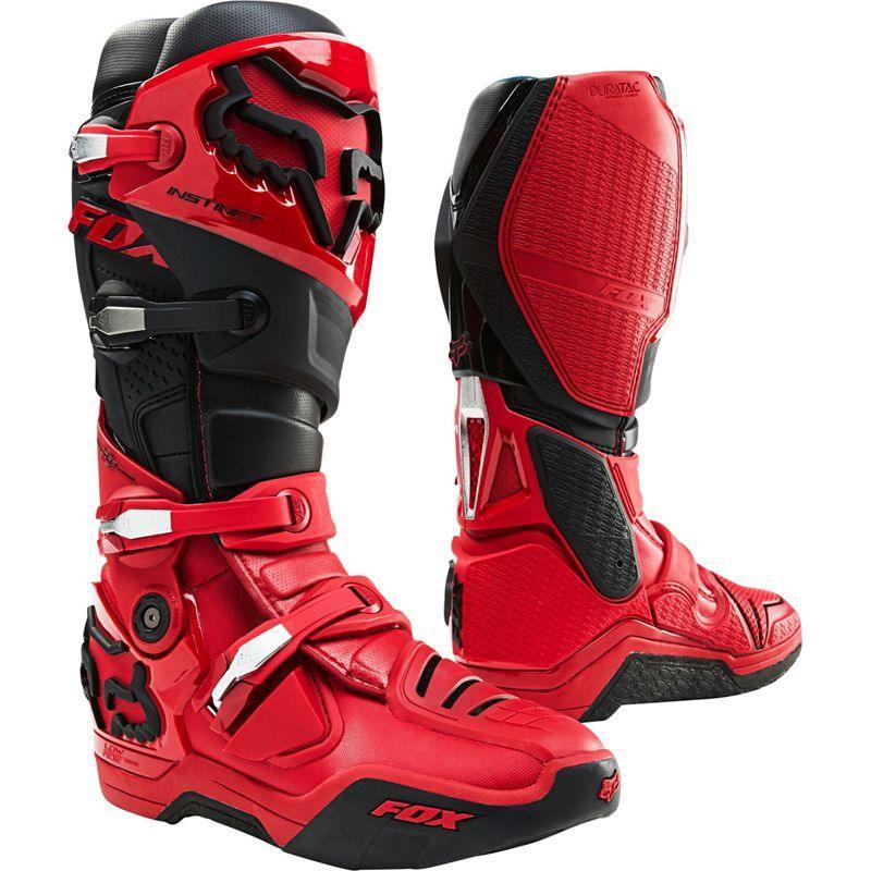 Botas Moto Instinct Rojo/Negro Fox Racing