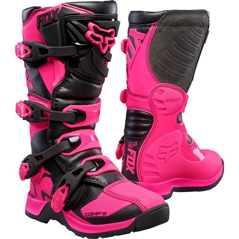 Botas Moto Niña Comp 5Y Rosado Fox Racing
