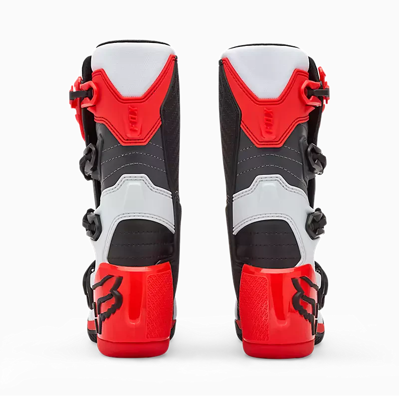 Botas Moto Niño Comp Rojo/Blanco Fox - Image 4