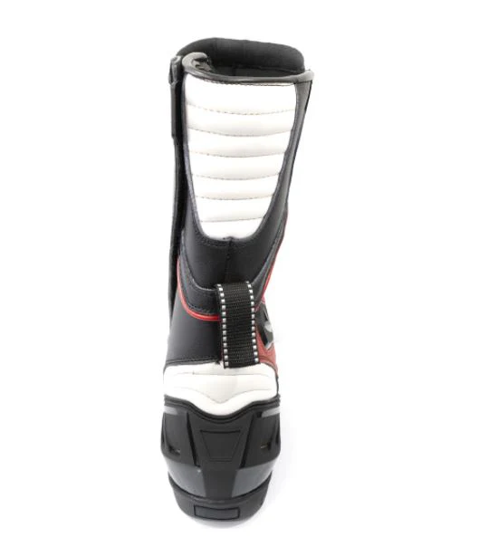 Botas Moto Qatar Negro/Blanco/Rojo KMZ - Image 4