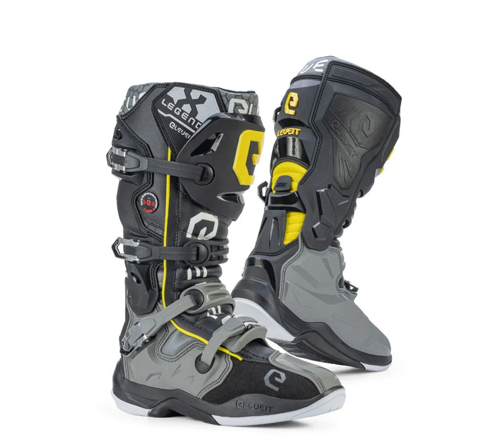 Botas enduro/motocross modelo X-Legend Grey Yellow | Eleveit