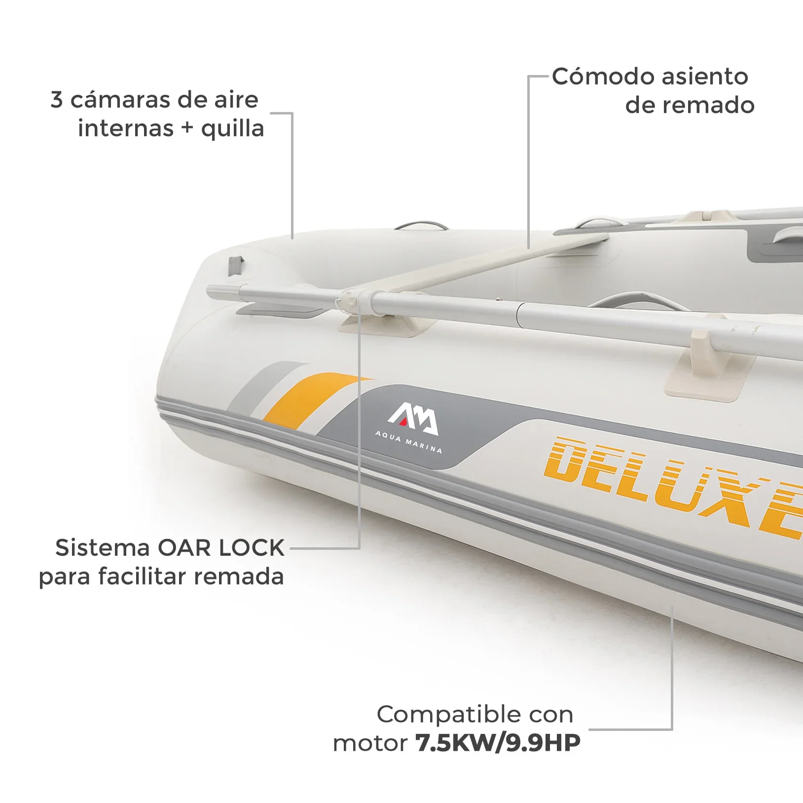 Bote Inflable Aqua Marina Deluxe 2.7M - Image 3