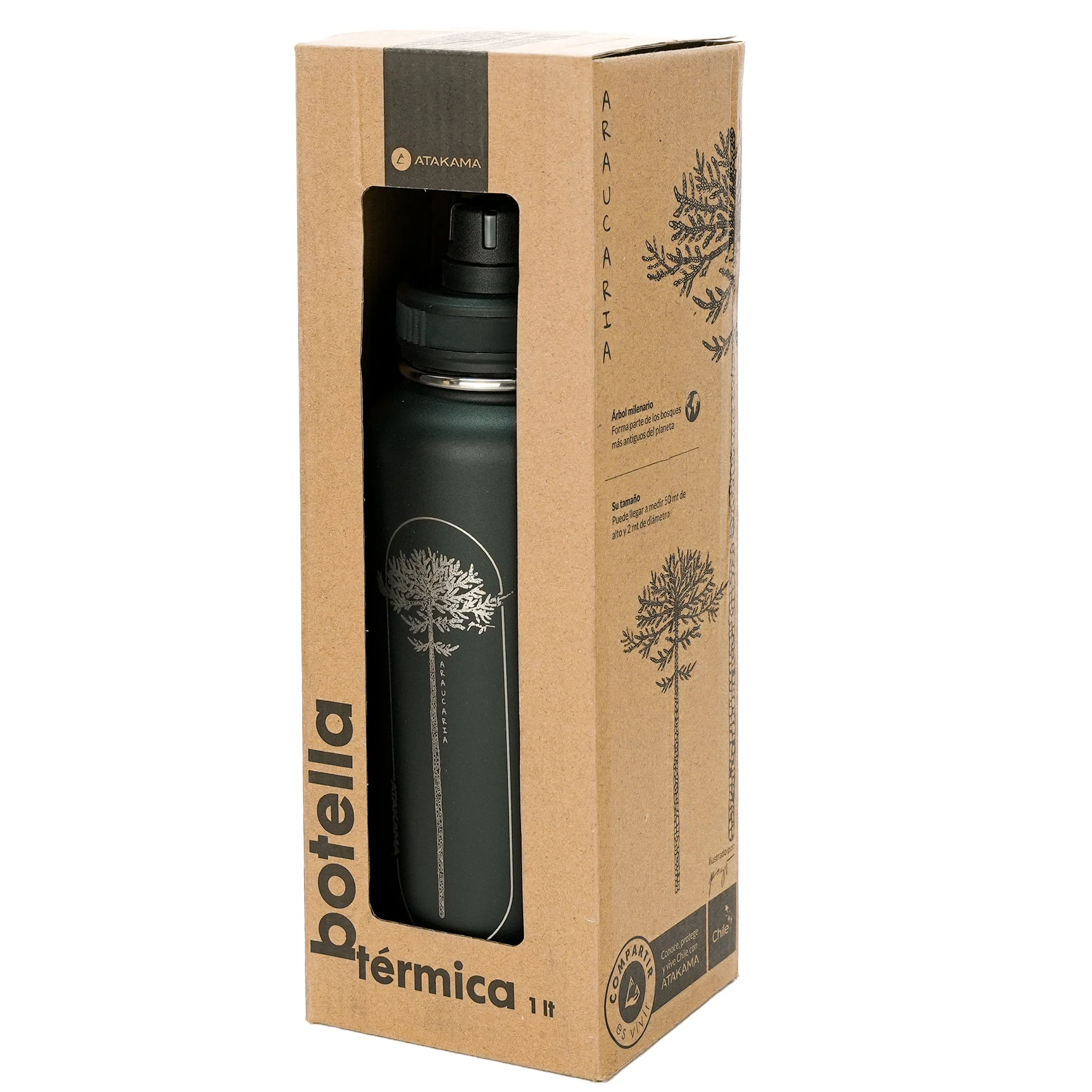 Botella térmica Araucaria 1 lt Negra - Image 5