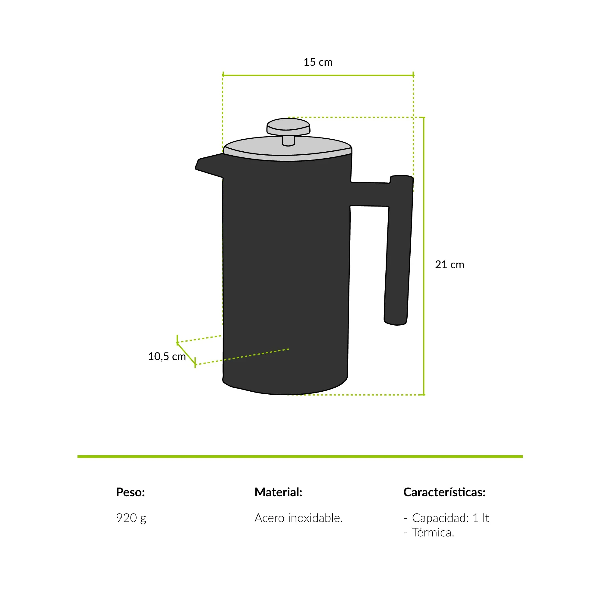 Cafetera térmica Huemul 1 lt Atakama Outdoor - Image 3