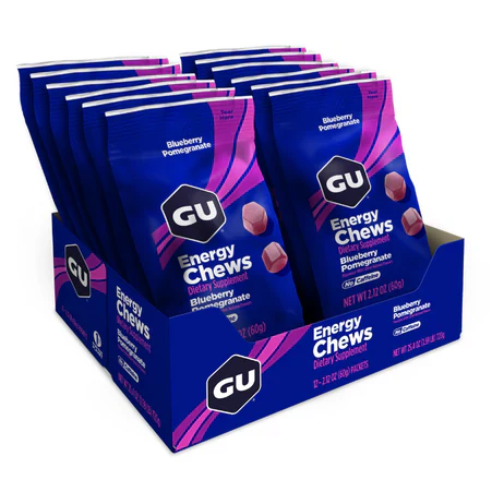 Caja de Gomitas Chews Blueberry Pomegranate GU Energy