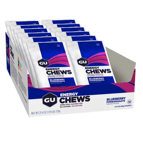 Caja de Gomitas Chews Blueberry Pomegranate GU Energy - Image 2