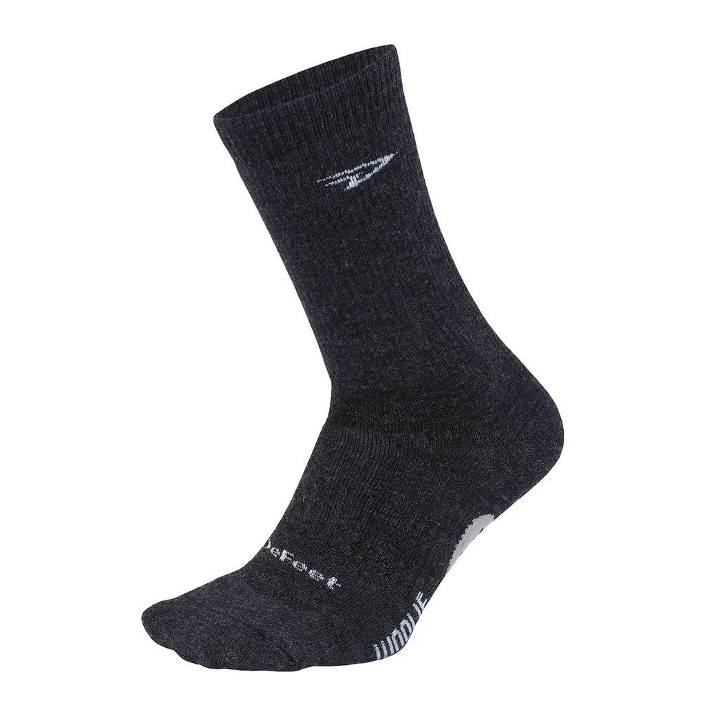 Calcetín Defeet Woolie Boolie 6'' D-Logo Charcoal Black