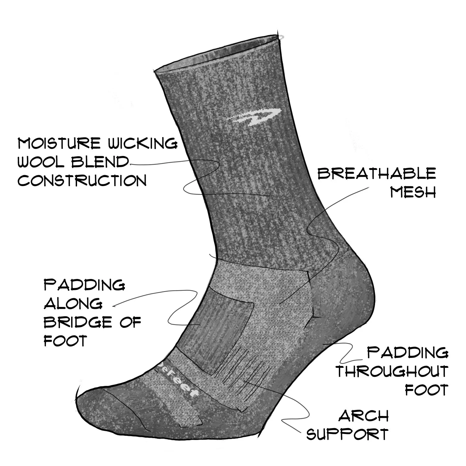 Calcetín Defeet Woolie Boolie 6'' Defeet Podium - Image 2