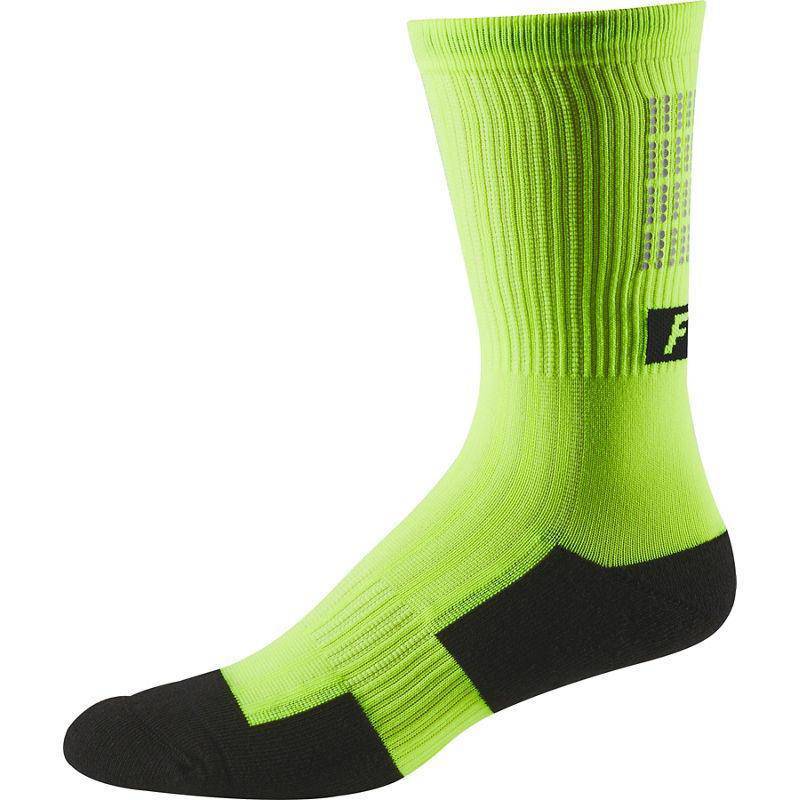 Calcetines Bicicleta 8'' Lunar Amarillo Fluor Fox Racing.