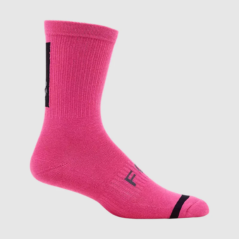 Calcetines Bicicleta Defend 8" Rosado Fox - Image 2