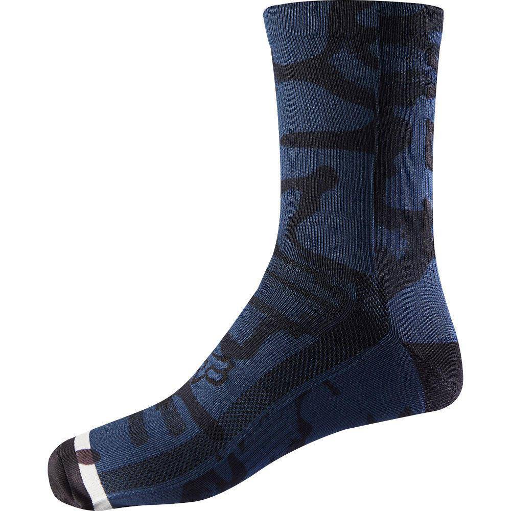 Calcetines Bicicleta M 8" Print Azul Fox Racing.