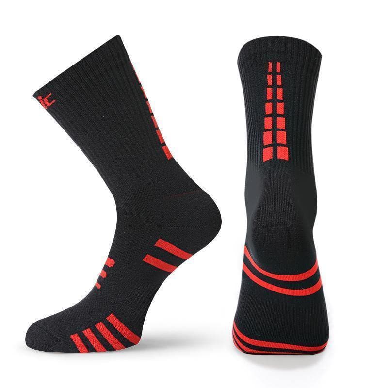 Calcetines Ciclismo Negro/Rojo Santic