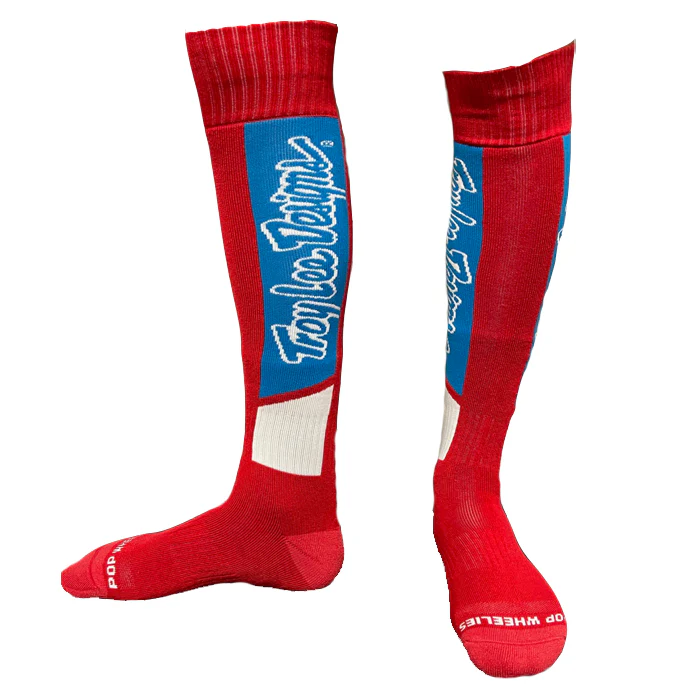 Calcetines de Moto Gp Mx Coolmax Thick Vox Rojo Troy Lee Designs