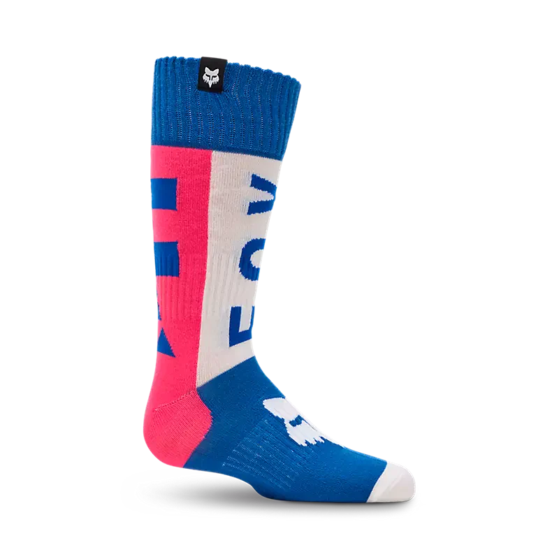 Calcetines Moto Niño 180 Collect Azul/Rosado Fox