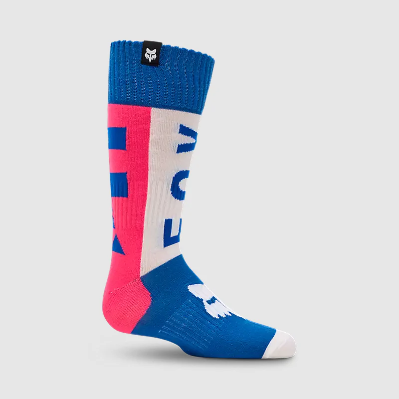 Calcetines Moto Niño 180 Collect Azul/Rosado Fox - Image 2