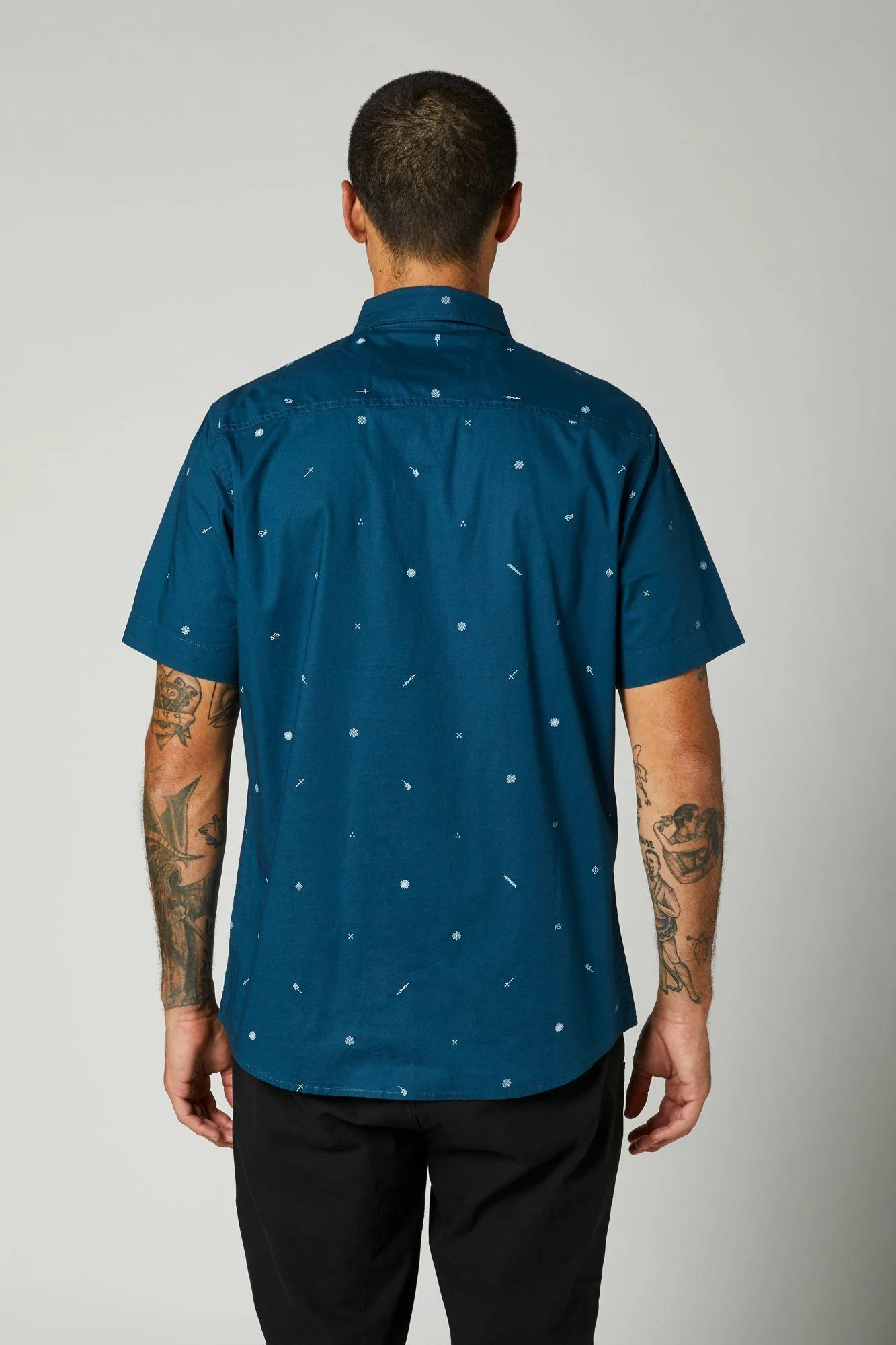 Camisa Lifestyle Decrypted Azul Fox Racing - Image 2