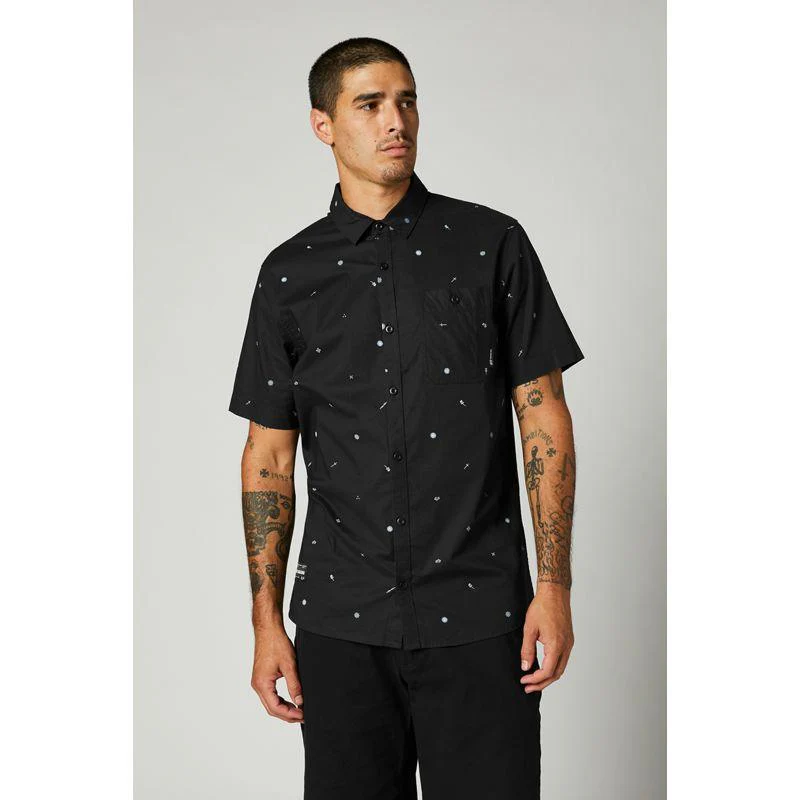 Camisa Lifestyle Decrypted Negro Fox Racing