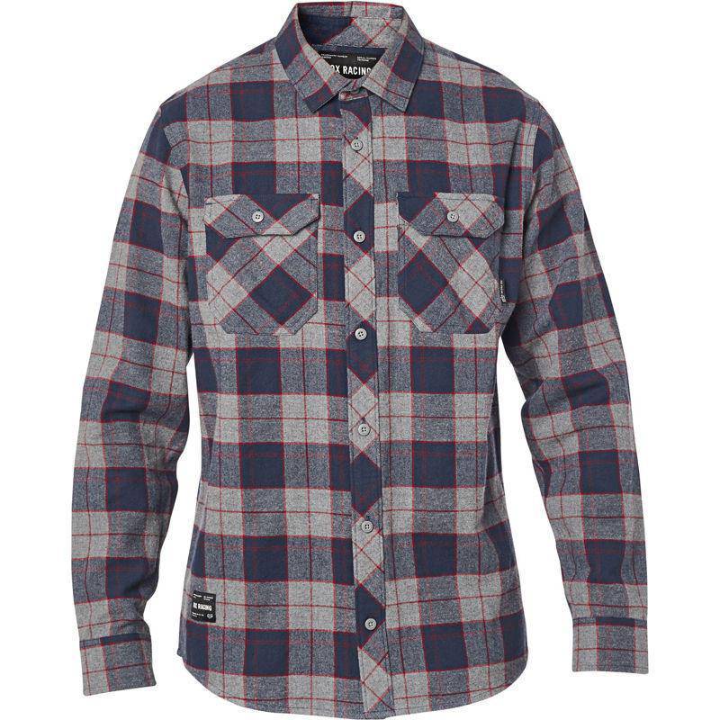 Camisa Lifestyle Manga Larga Traildust 2.0 Gris Fox Racing
