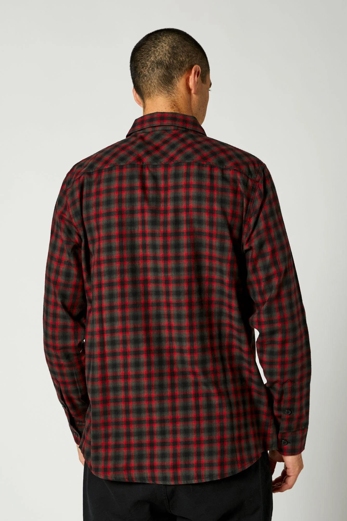 Camisa Lifestyle Reeves Negro/Rojo Fox Racing - Image 2