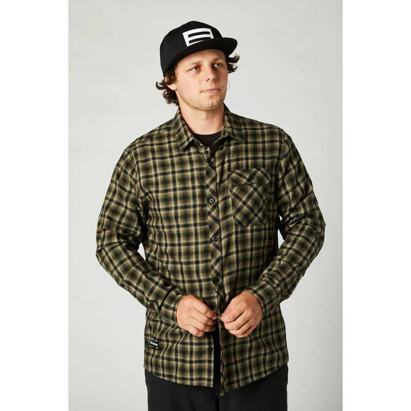 Camisa Lifestyle Reeves Verde Olivo Fox Racing