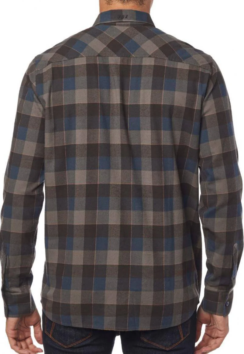Camisa Lifestyle Rowan Stretch Flannel Café Azul Fox Racing - Image 3