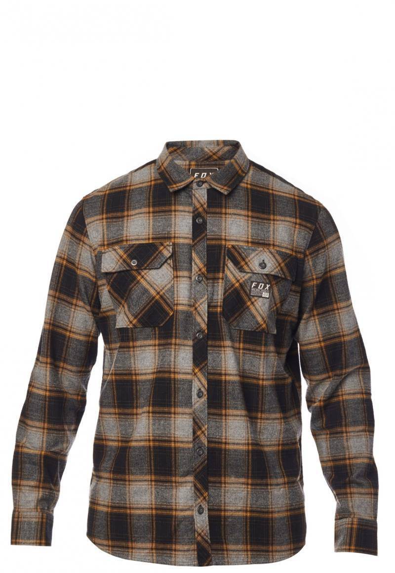 Camisa Lifestyle Traildust Flannel Grafito Fox Racing - Image 3