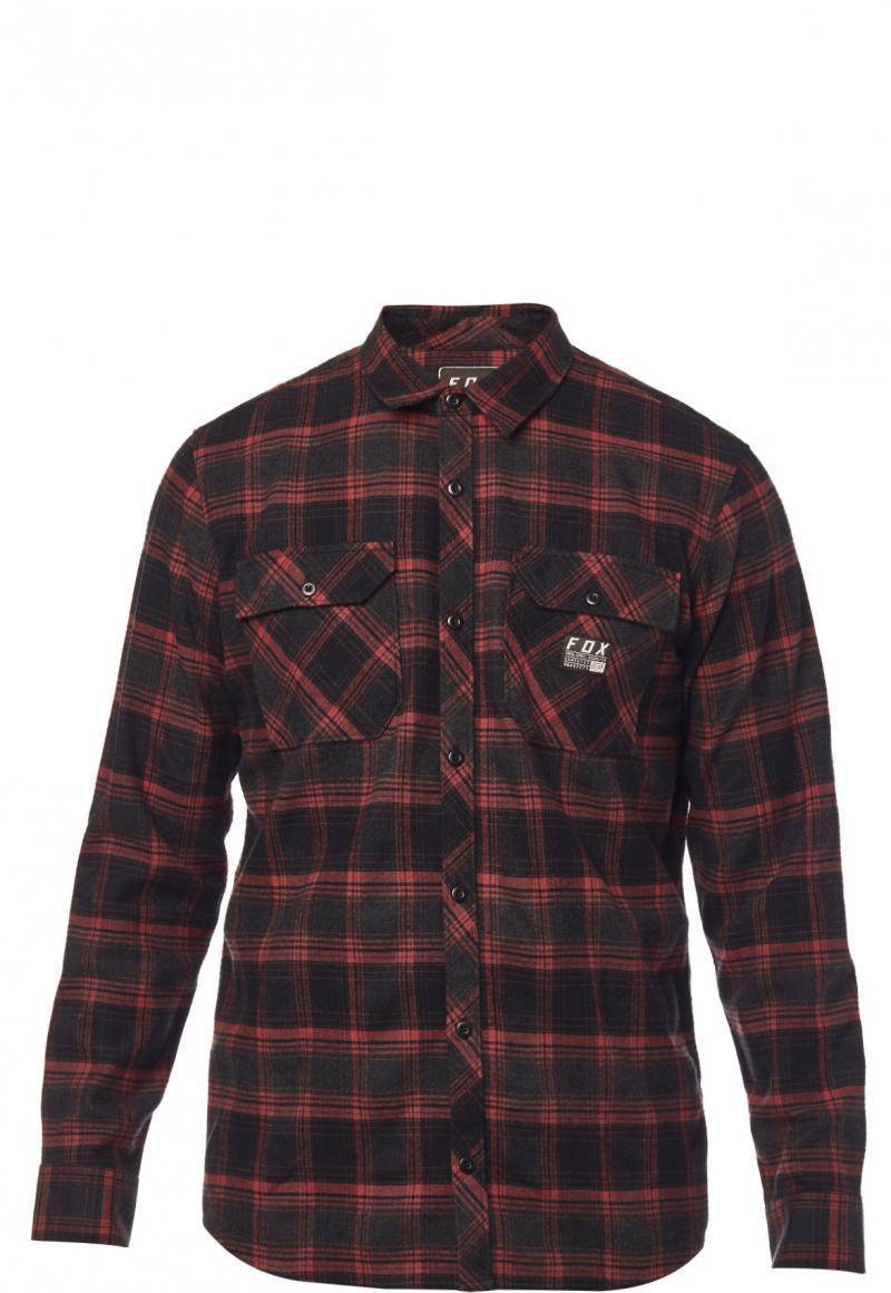 Camisa Lifestyle Traildust Flannel Rojo Fox Racing - Image 2