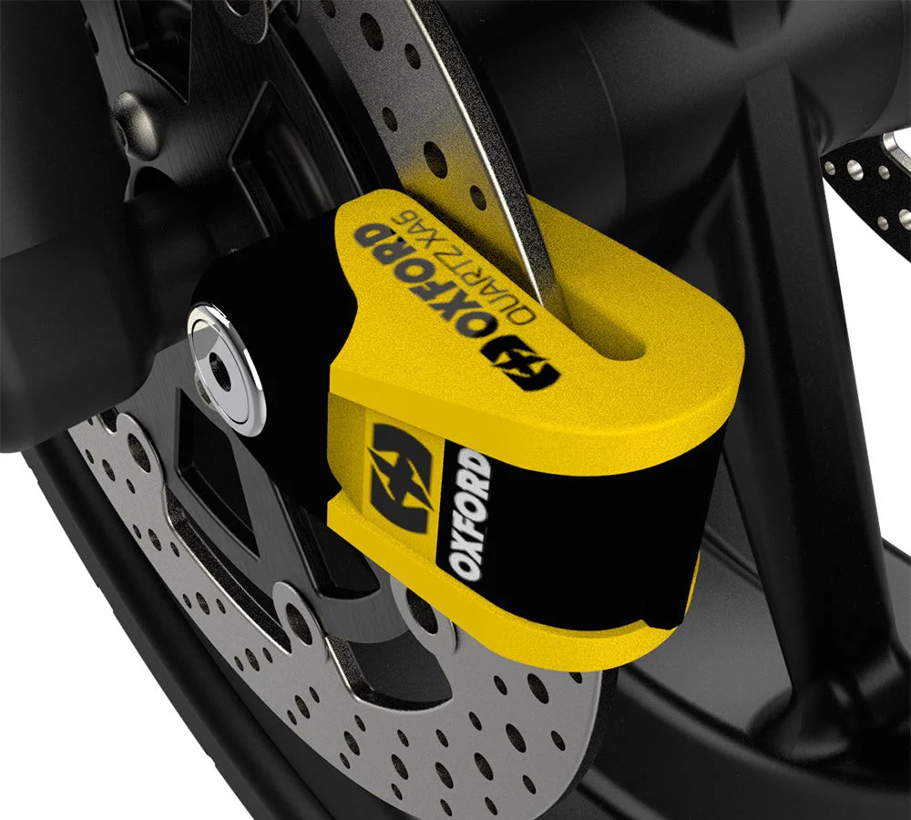 Candado de disco con alarma Oxford Quartz XA6 Amarillo | OXFORD - Image 2