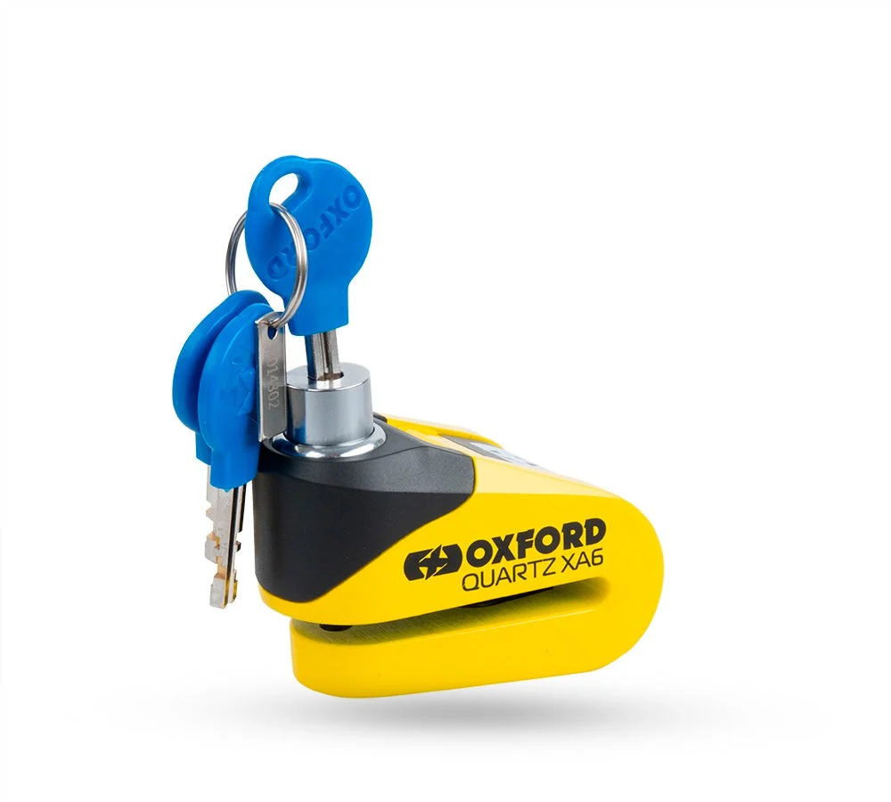 Candado de disco con alarma Oxford Quartz XA6 Amarillo | OXFORD - Image 3