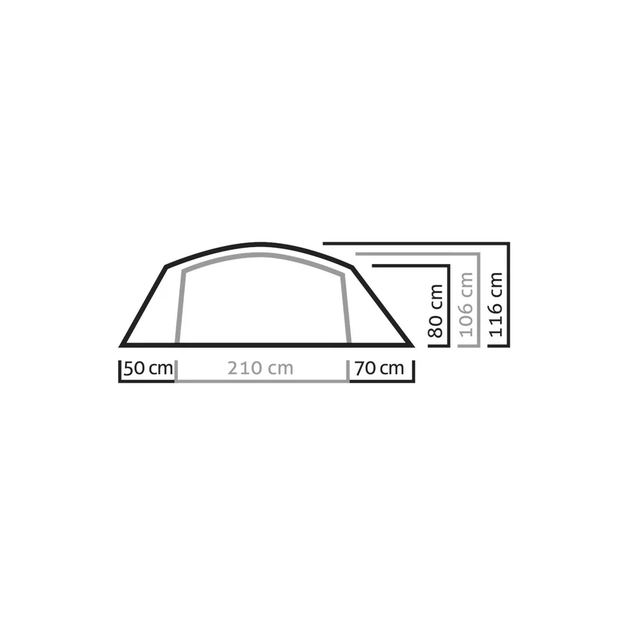 Carpa Salewa Sierra Leone II Tent Lightgrey-Cactus - Image 9