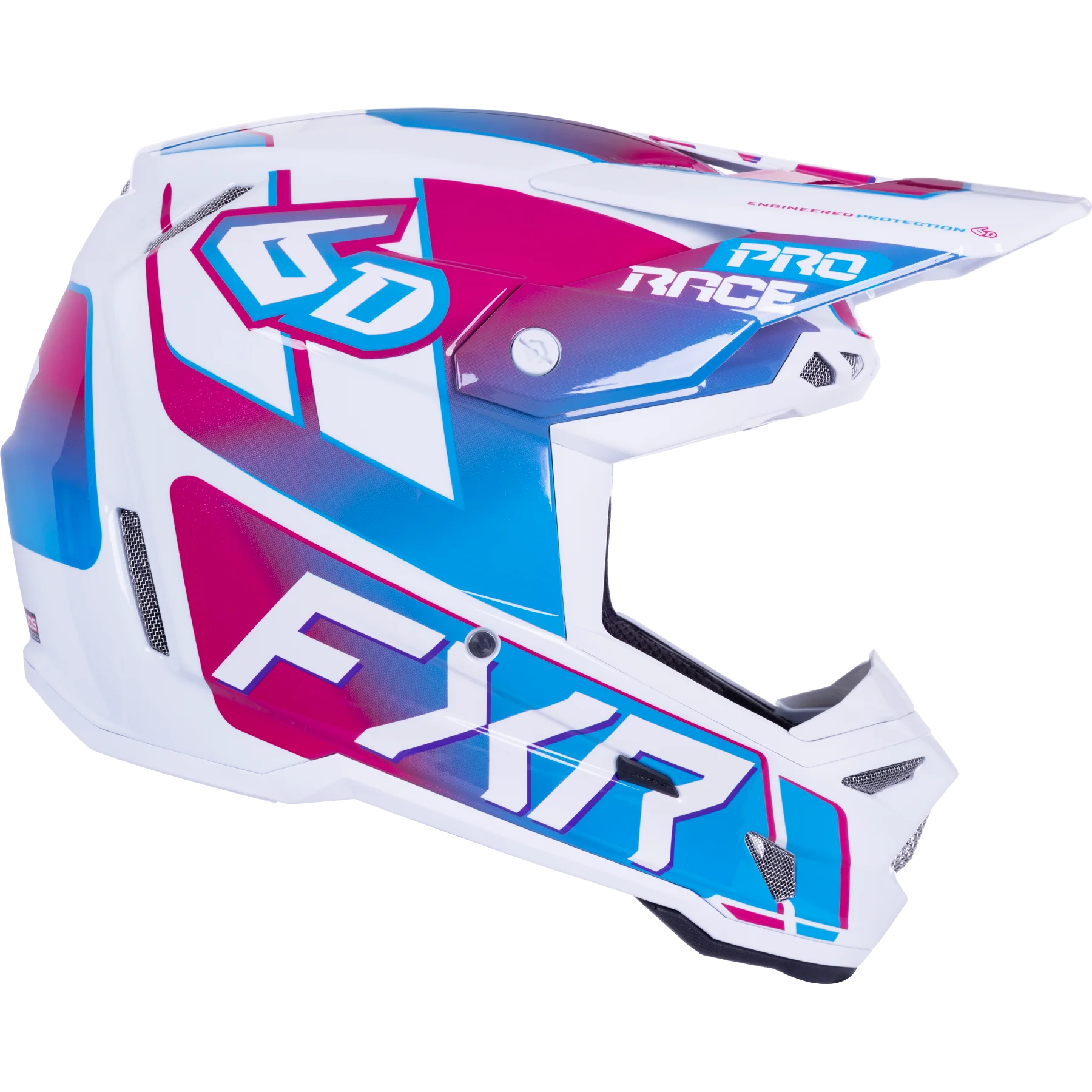 Casco FXR 6D Atr-3 Blue Razz White - Image 3