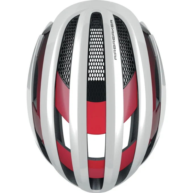 Casco Bicicleta Adulto AIRBREAKER Blanco Rojo - Image 2