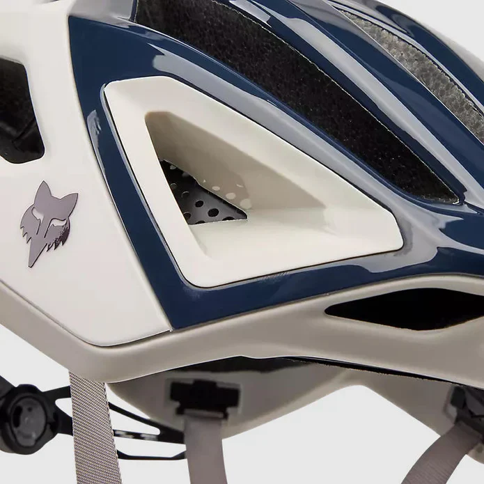 Casco Bicicleta Crossframe Pro Blanco Hueso Fox - Image 3