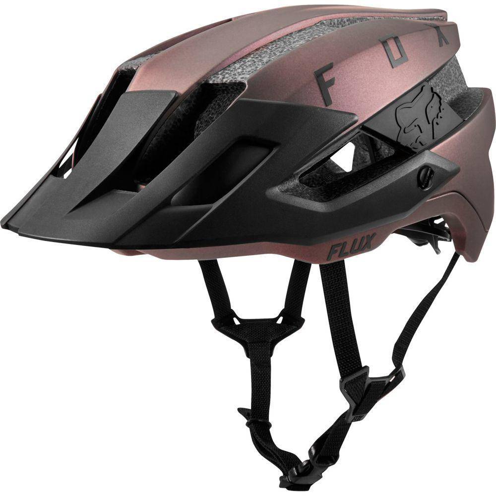 Casco Bicicleta Flux Negro Iridium Fox Racing.