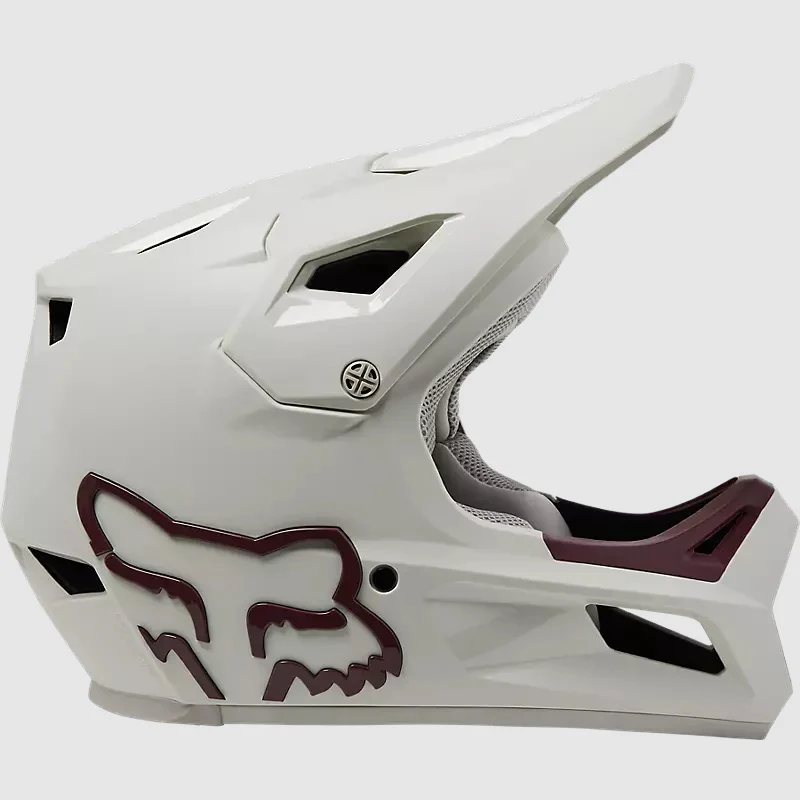 Casco Bicicleta Rampage Blanco/Burdeo Fox - Image 2