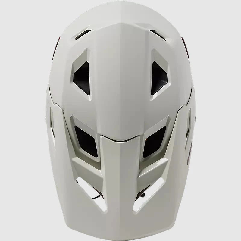 Casco Bicicleta Rampage Blanco/Burdeo Fox - Image 4