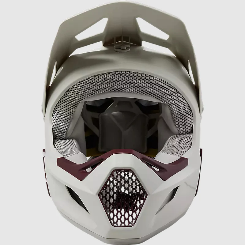 Casco Bicicleta Rampage Blanco/Burdeo Fox - Image 5