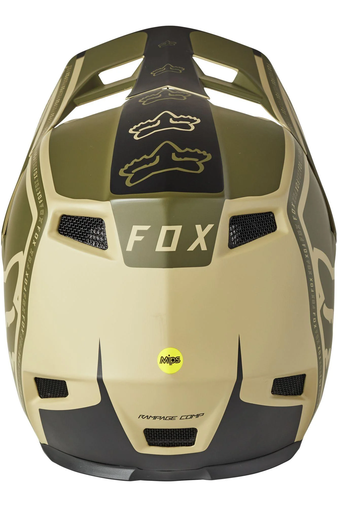 Casco Bicicleta Rampage Comp Cali Verde Fox Racing - Image 4