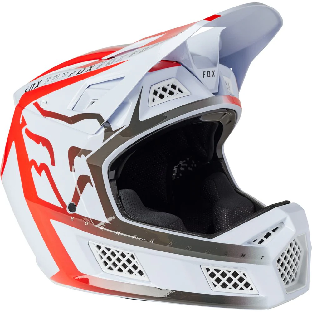 Casco Bicicleta Rampage Pro Carbon Mips Blanco Fox Racing